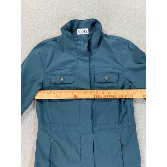 Prana Nylon Blend Fitted Casual Jacket (Women's X-Small) Teal Blue - Picture 7 of 12